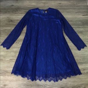 Nha Khanh Lace blue Dress